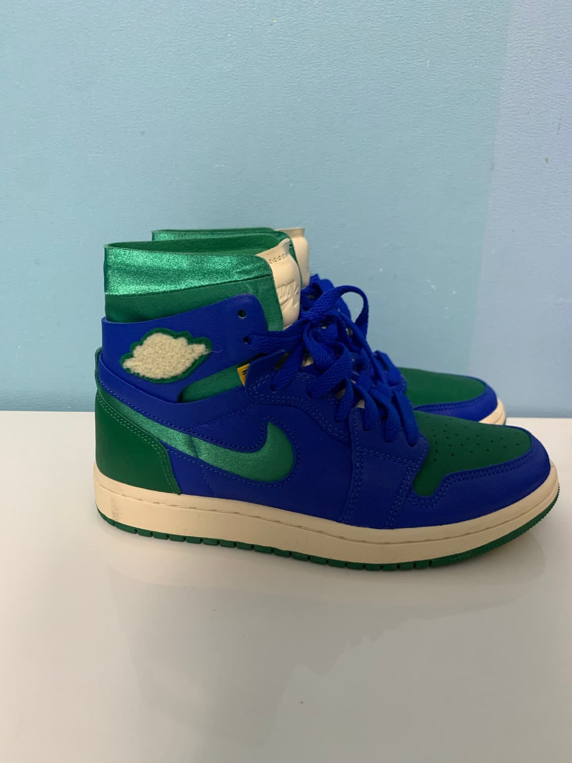 나이키 에어 조던 1 블루/그린 하이 스니커즈 상품이미지3