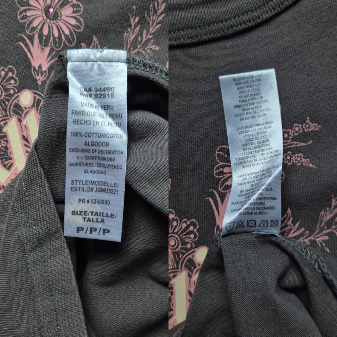 [XS] 쥬시꾸뛰르 로고 반팔티셔츠 y2k 상품이미지9