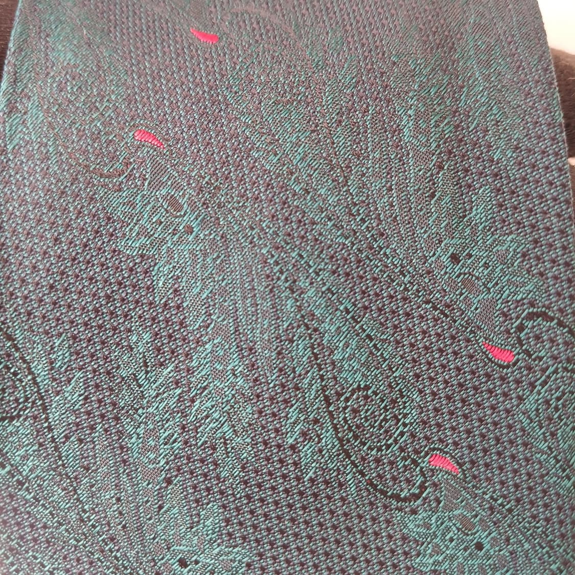 크리스찬 디올 실크 청녹 자카드 넥타이 8.1cm A+등급 A19813
 상품이미지8