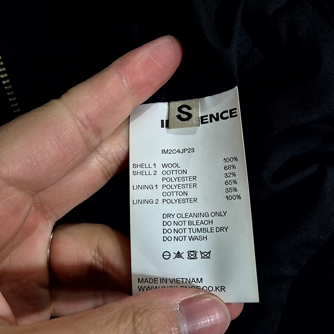 Insilence 인사일런스 절개 봄버 자켓 상품이미지6