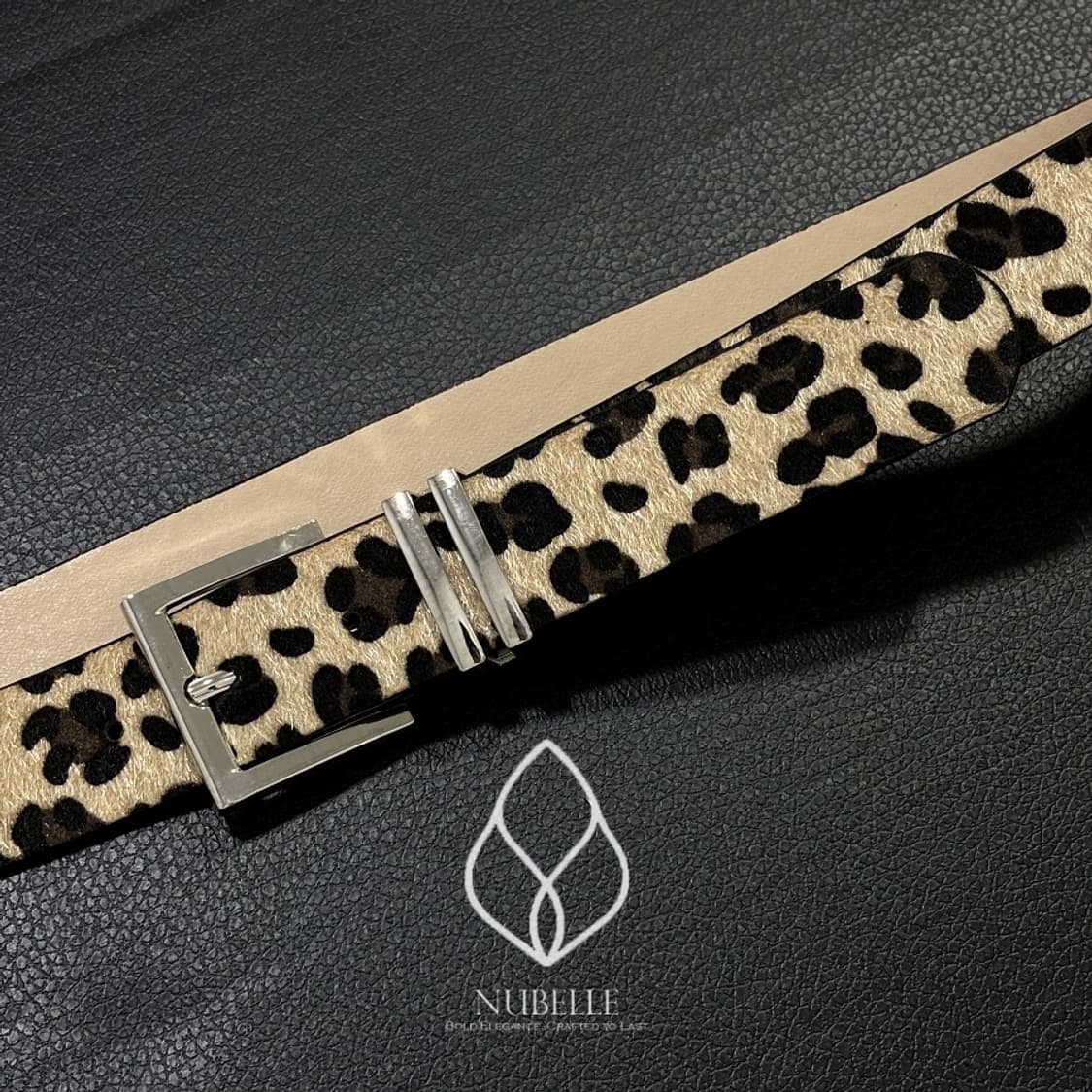 🌗 Leopard hair belt / 호피 레오파드 송치털 벨트 상품이미지7