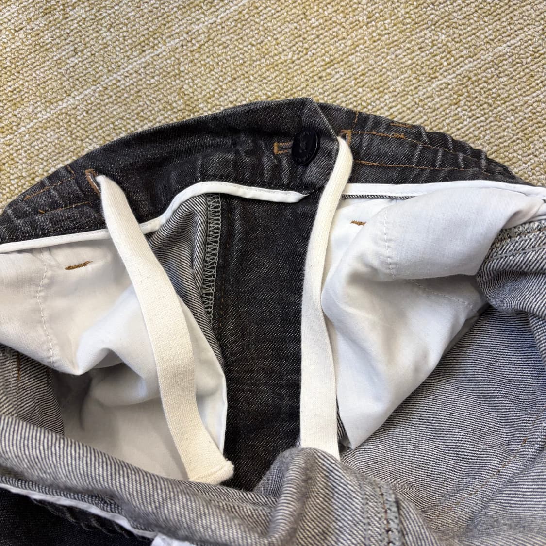 스튜디오 톰보이 블랙 데님 팬츠 67-92(S) 상품이미지6