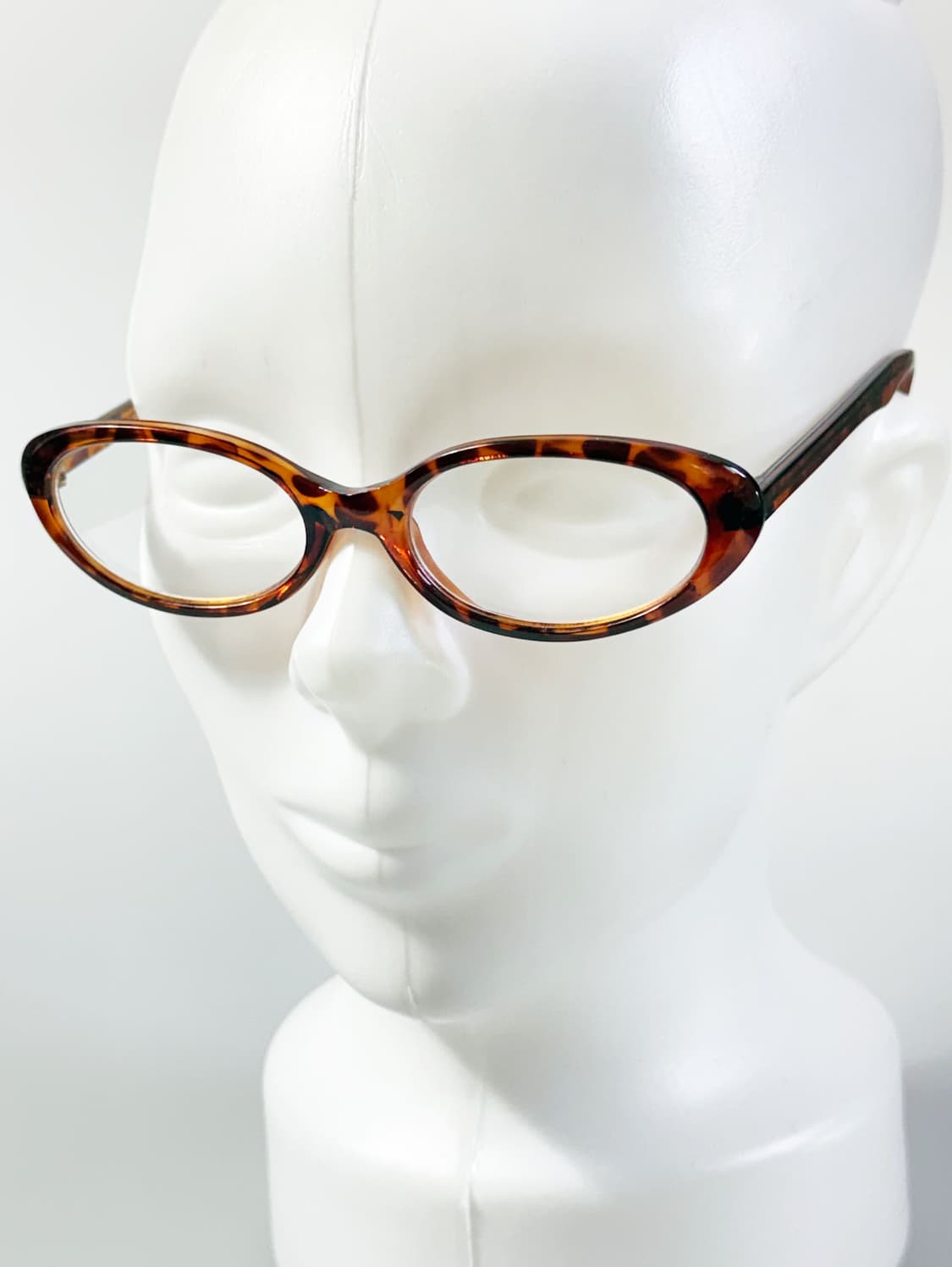 90s JOANNA 토터스쉘 세미 캣아이 뿔테 빈티지 안경 상품이미지8