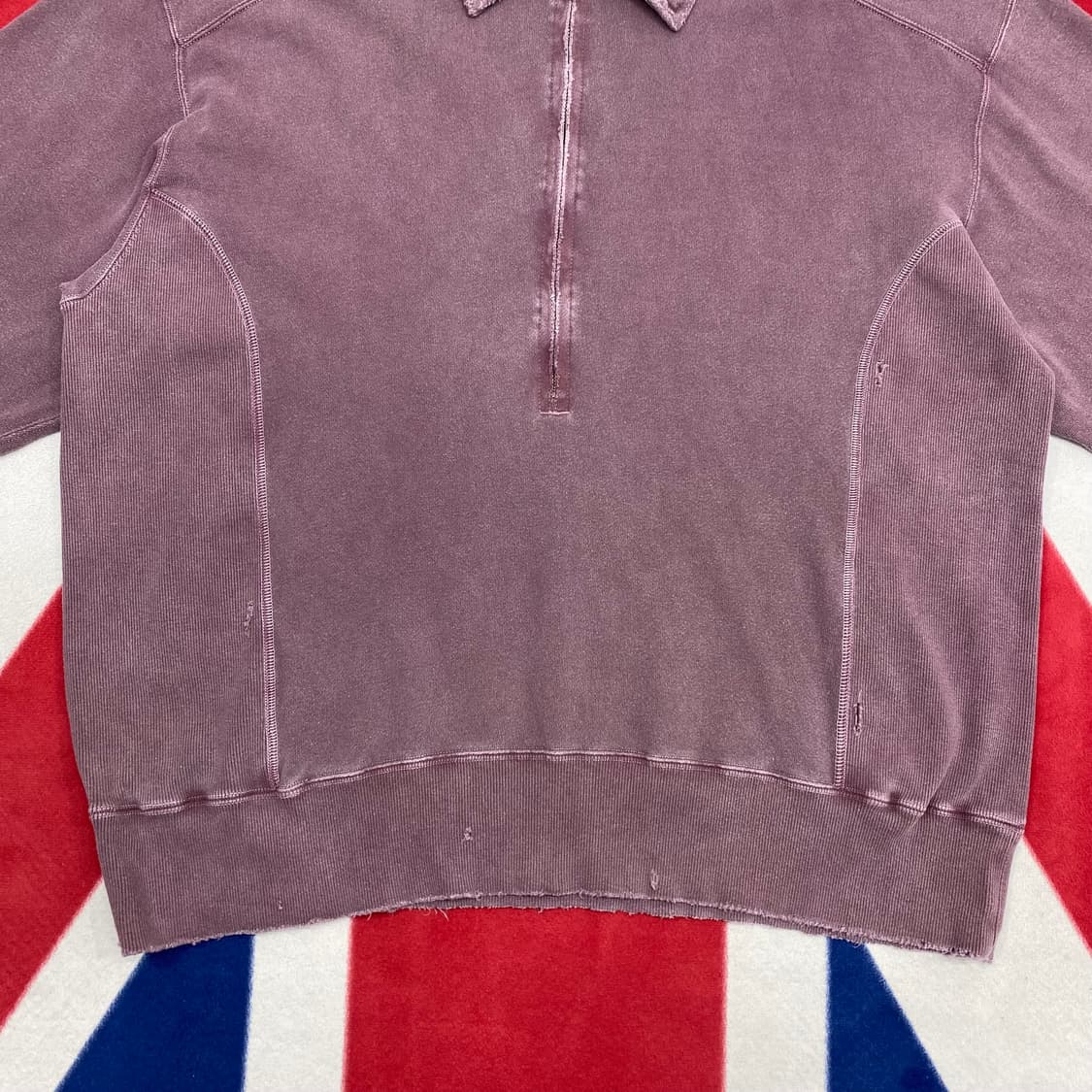 안셀름 하프집업 맨투맨 2 실측L 상품이미지5