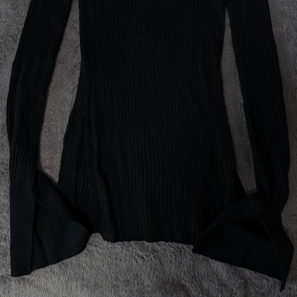 ENFOLD 엔폴드 딱붙 슬릿 골지 롱슬리브 울 니트 상품이미지5