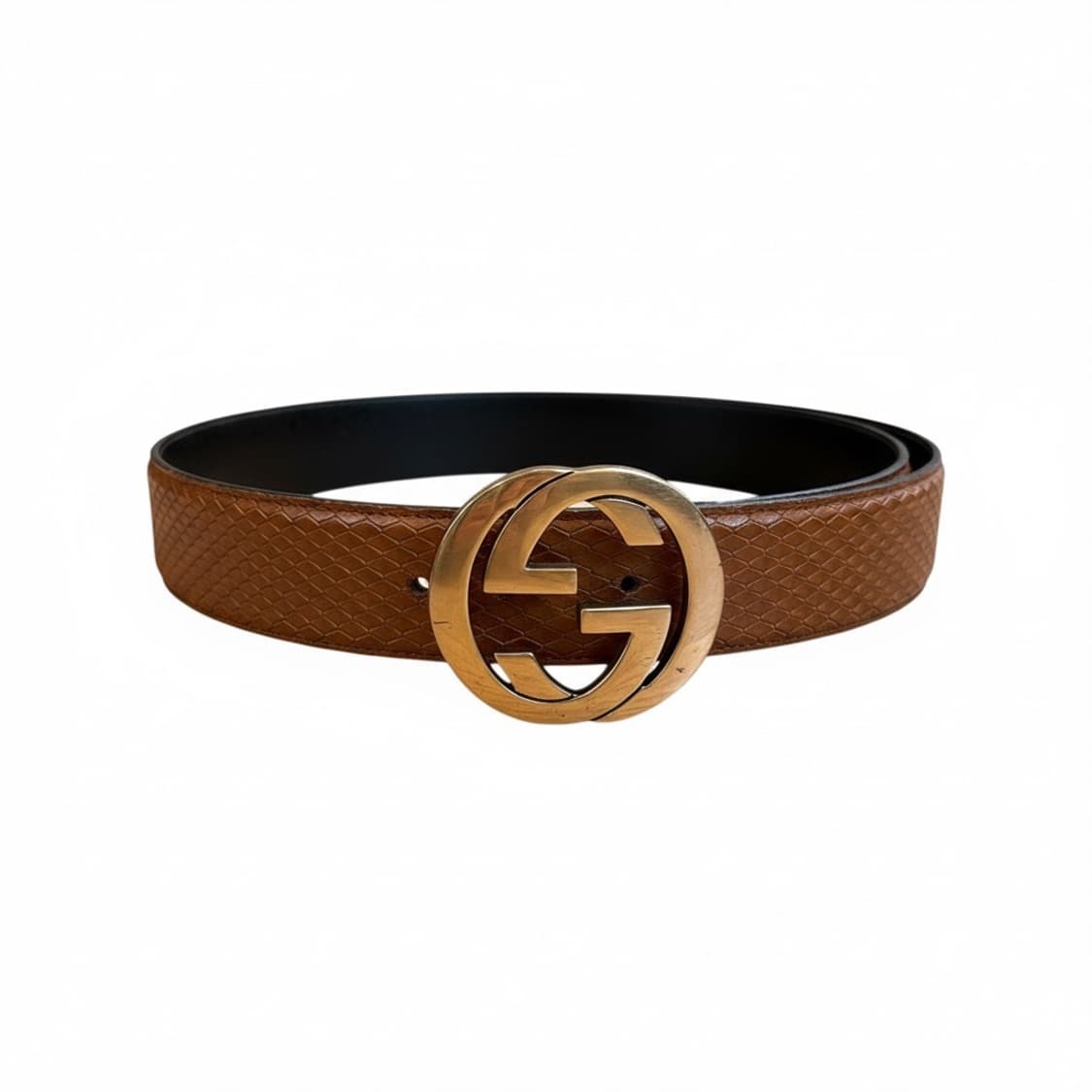 구찌 브라운 스네이크 엠보싱 가죽 인터로킹 GG 상품이미지1