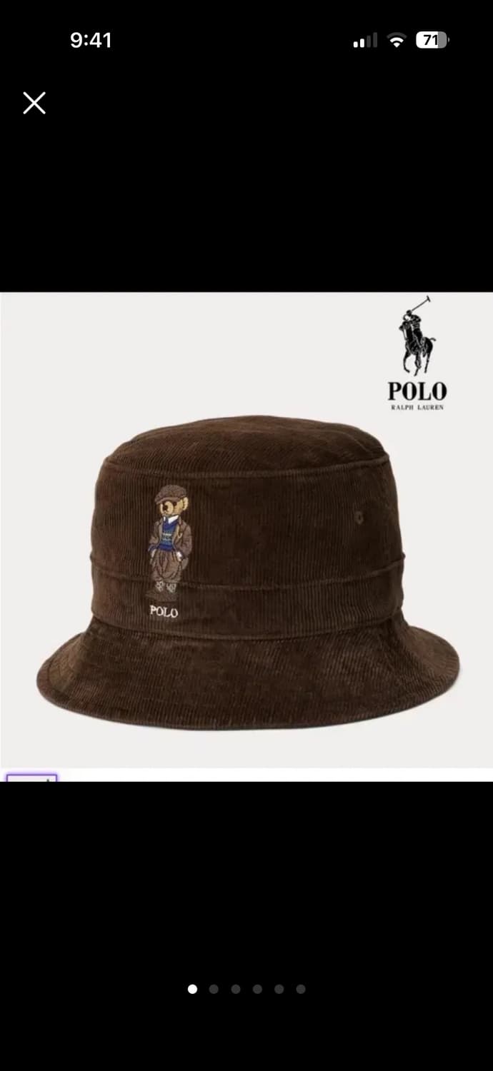 (새상품) 폴로 랄프로렌 코듀로이 버킷햇  상품이미지1