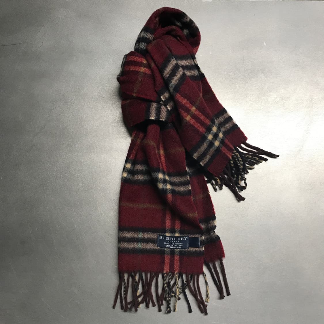 버버리 정품 캐시미어 머플러 레드 상품이미지1