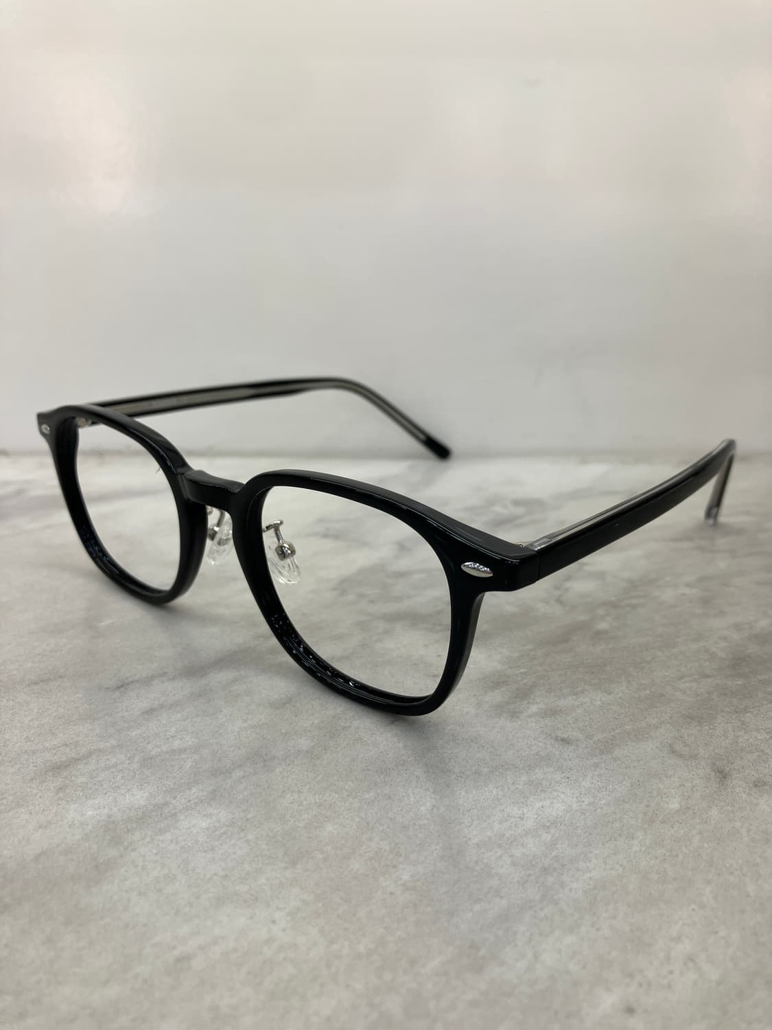 B91 DMN 유광 블랙 웰링턴 뿔테 안경129 상품이미지7