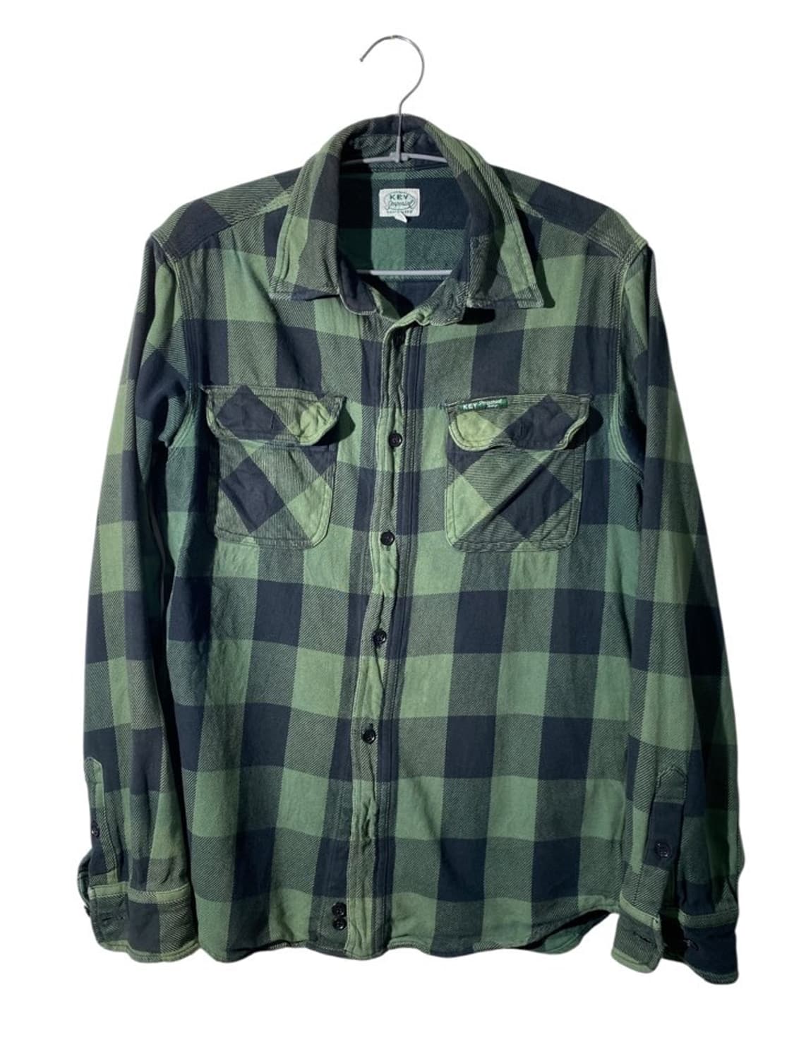 key 체크 셔츠 상품이미지1