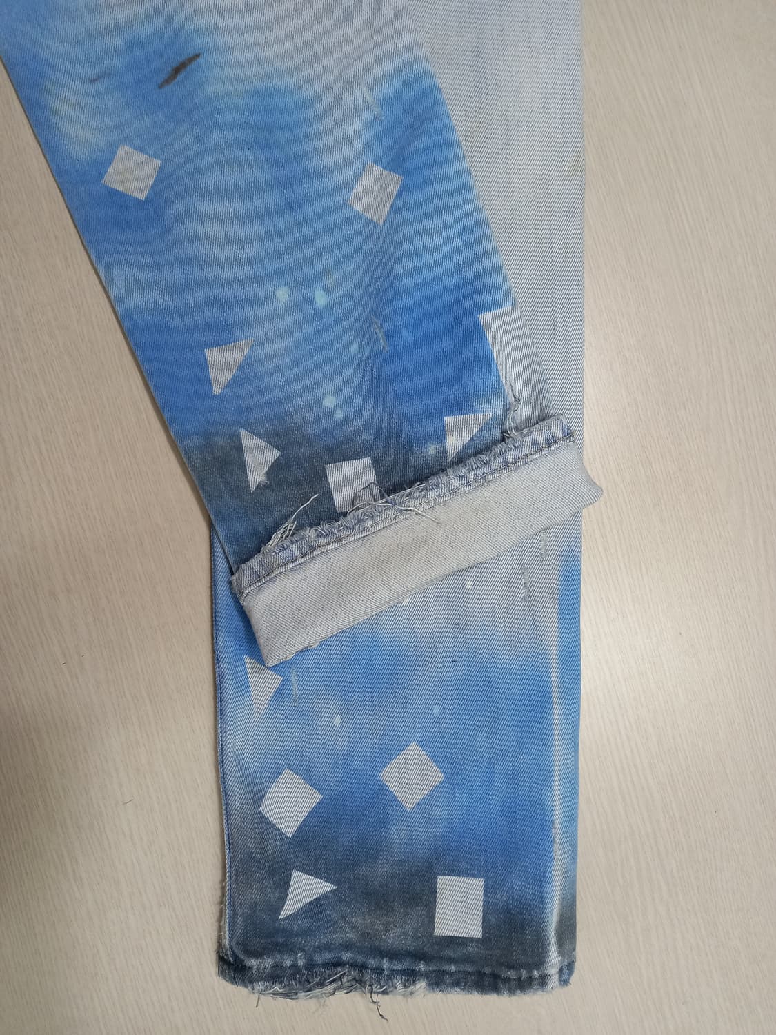 31 DIESEL Safado 데미지워싱 페인티드 커스텀 31-501 상품이미지5