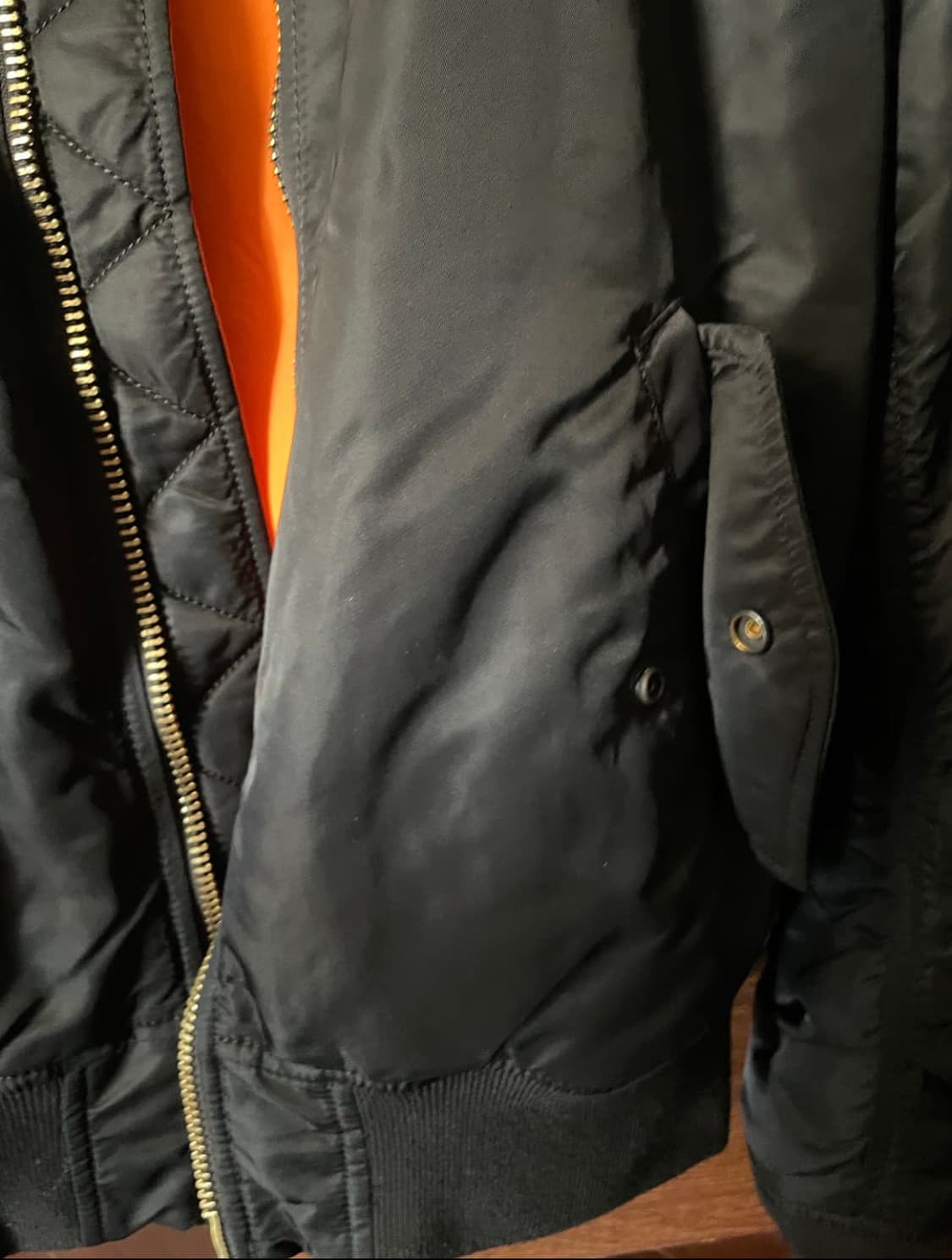 알파인더스트리 항공점퍼 ma-1 블랙 M 상품이미지4