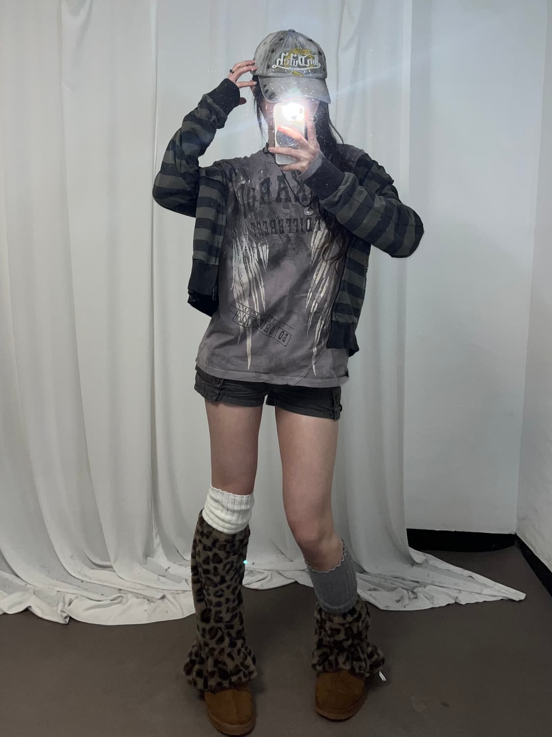 Khaki Y2K set up (set 할인가) 상품이미지5