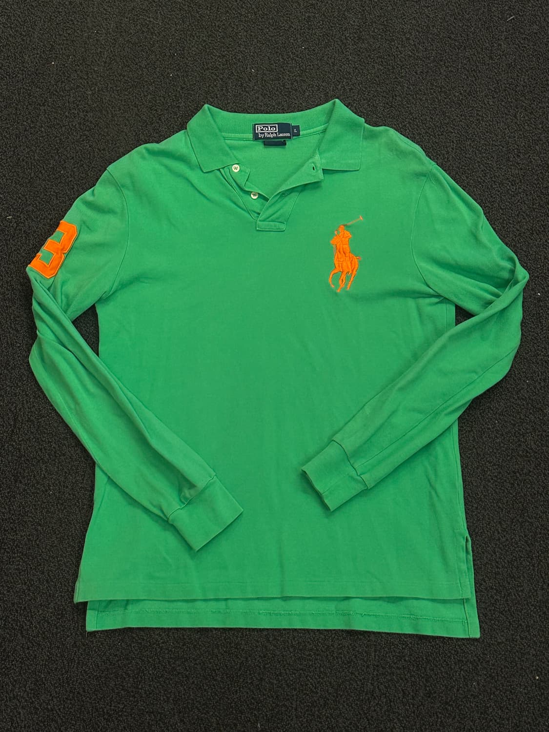 폴로 랄프로렌 캐주얼 빅포니 커스텀핏 긴팔카라티 100 D10930 상품이미지1