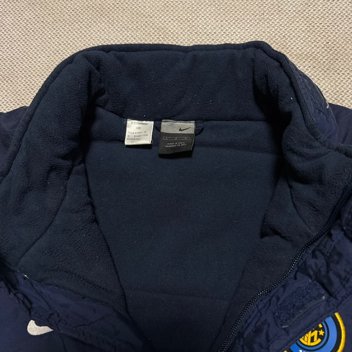 나이키 인터밀란 기모 패딩 자켓 상품이미지3