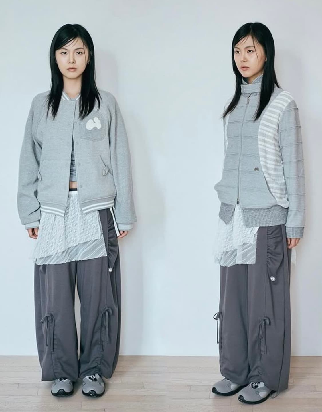 허그유어스킨 셔링 조거 팬츠 (차콜) 상품이미지3