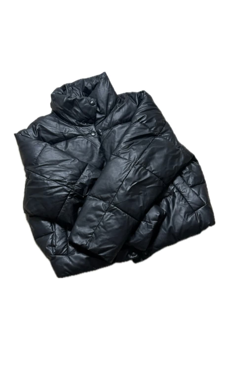 스파오 여성 가죽 워머 패딩 M 상품이미지2