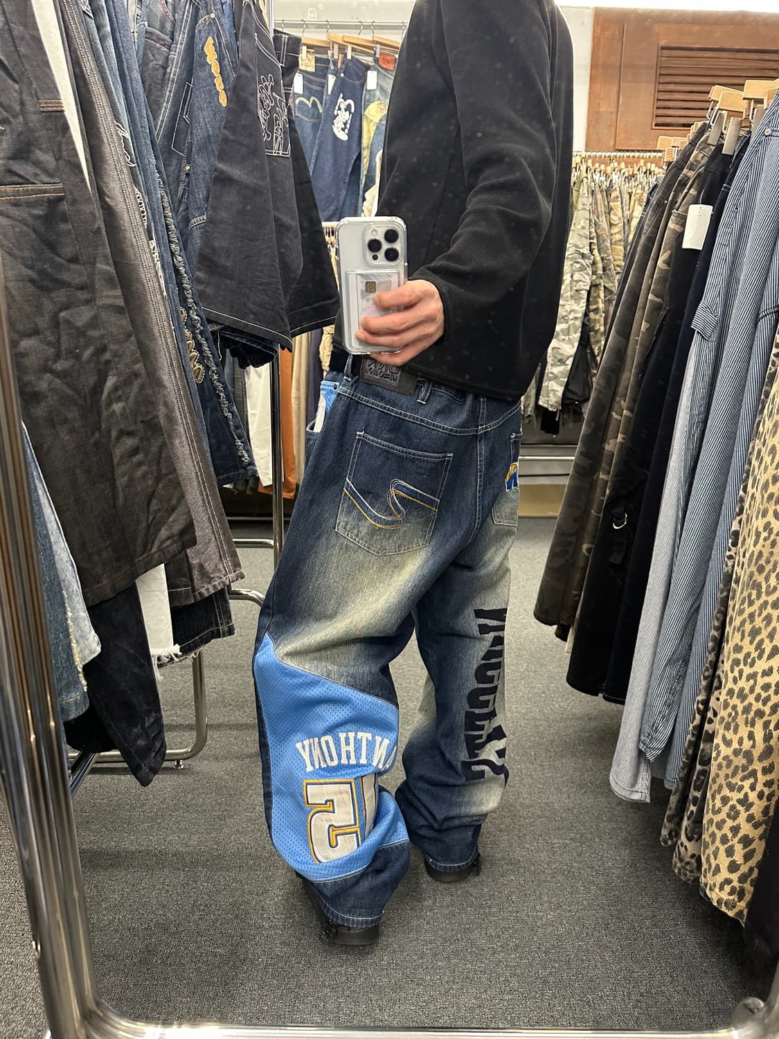 38) UNK NBA 덴버 와이드 힙합 데님팬츠 빅사이즈 상품이미지2