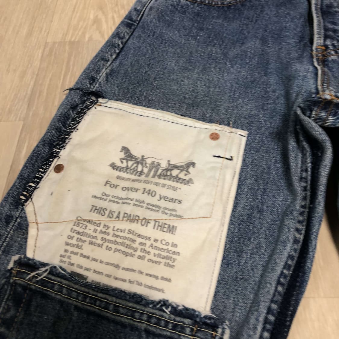 (30) 리바이스 Levi's 영국제 리워크 590 스트레이트 데님 상품이미지5