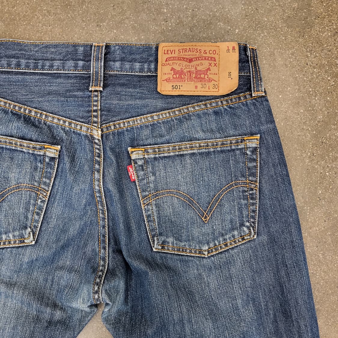 Levi's 오리지널 리바이스 501 빈티지 데님 청바지 상품이미지6