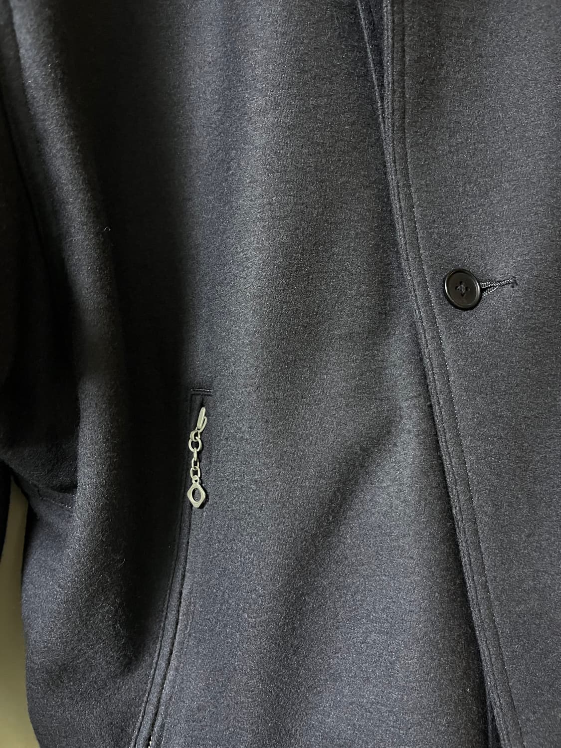 하버색 멜튼 울 모터사이클 자켓 상품이미지5