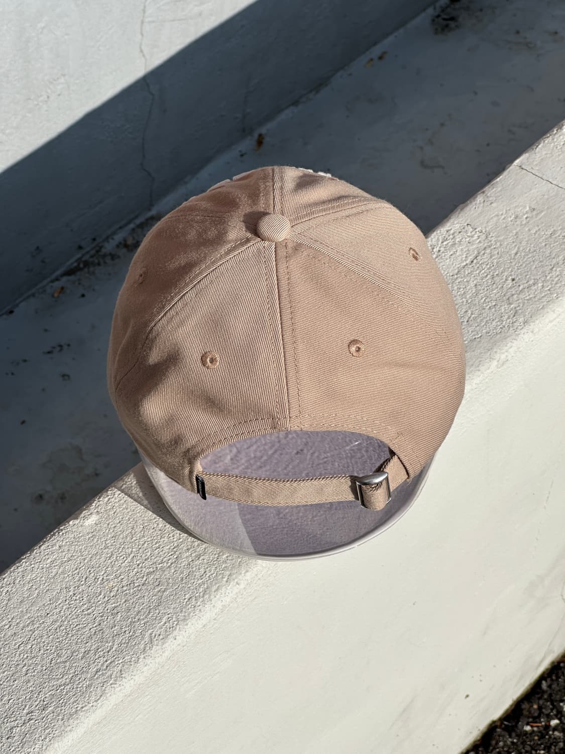 [F] 컨버스 로고 베이지 볼캡 모자 상품이미지4