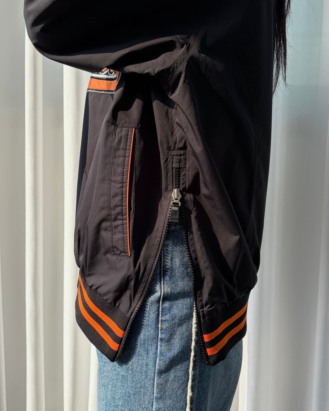 [M]롯데 자이언츠 춘추용 베이스볼 하프집업 바람막이 자켓 상품이미지3