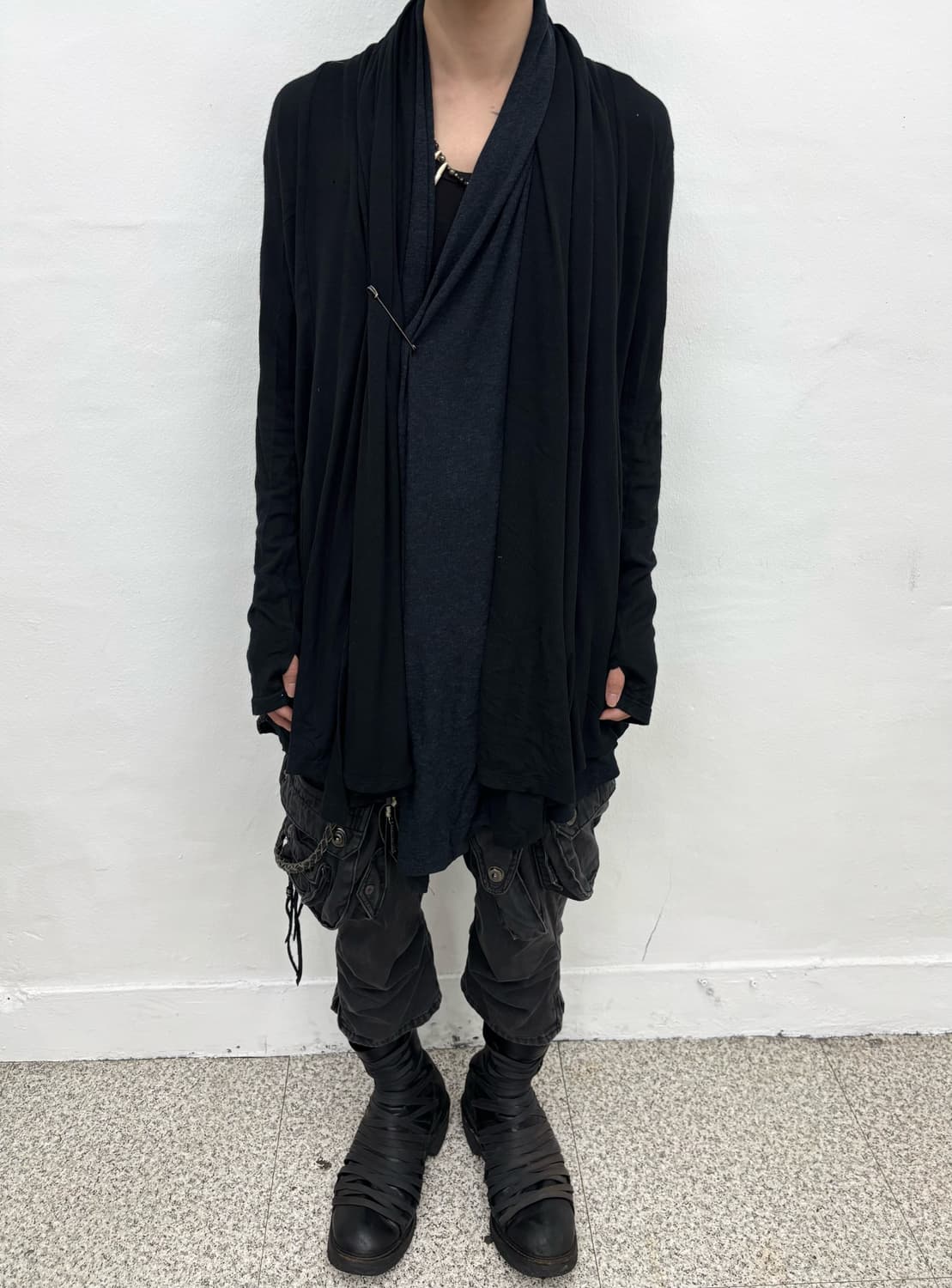 Schlussel Shawl Drape Cardigan   상품이미지2