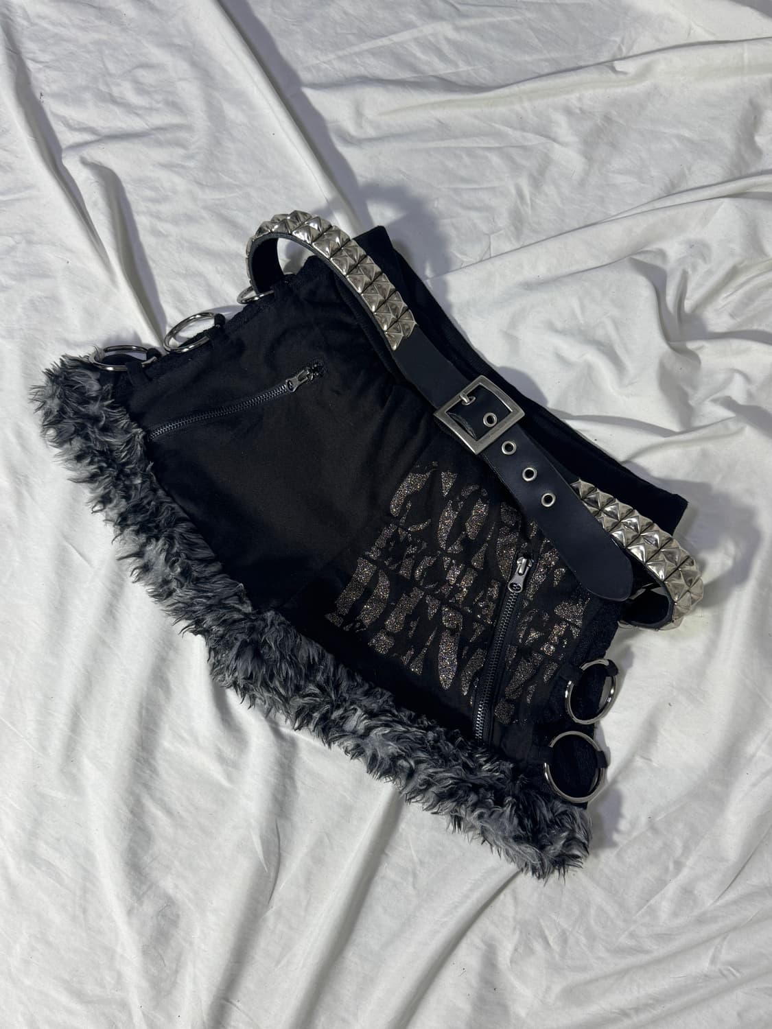 빈티지 스터드 레더 벨트 펑크 상품이미지3