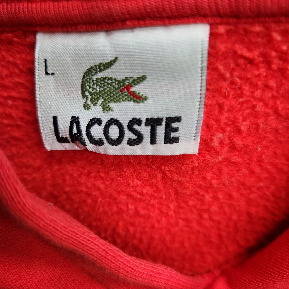 라코스테 빅로고 자수 후드티 L(남여공용) 상품이미지5