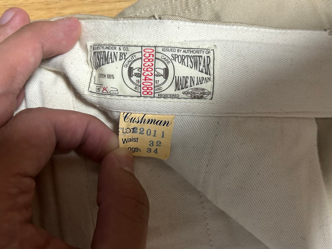 쿠시맨 치노팬츠 32x34 상품이미지3
