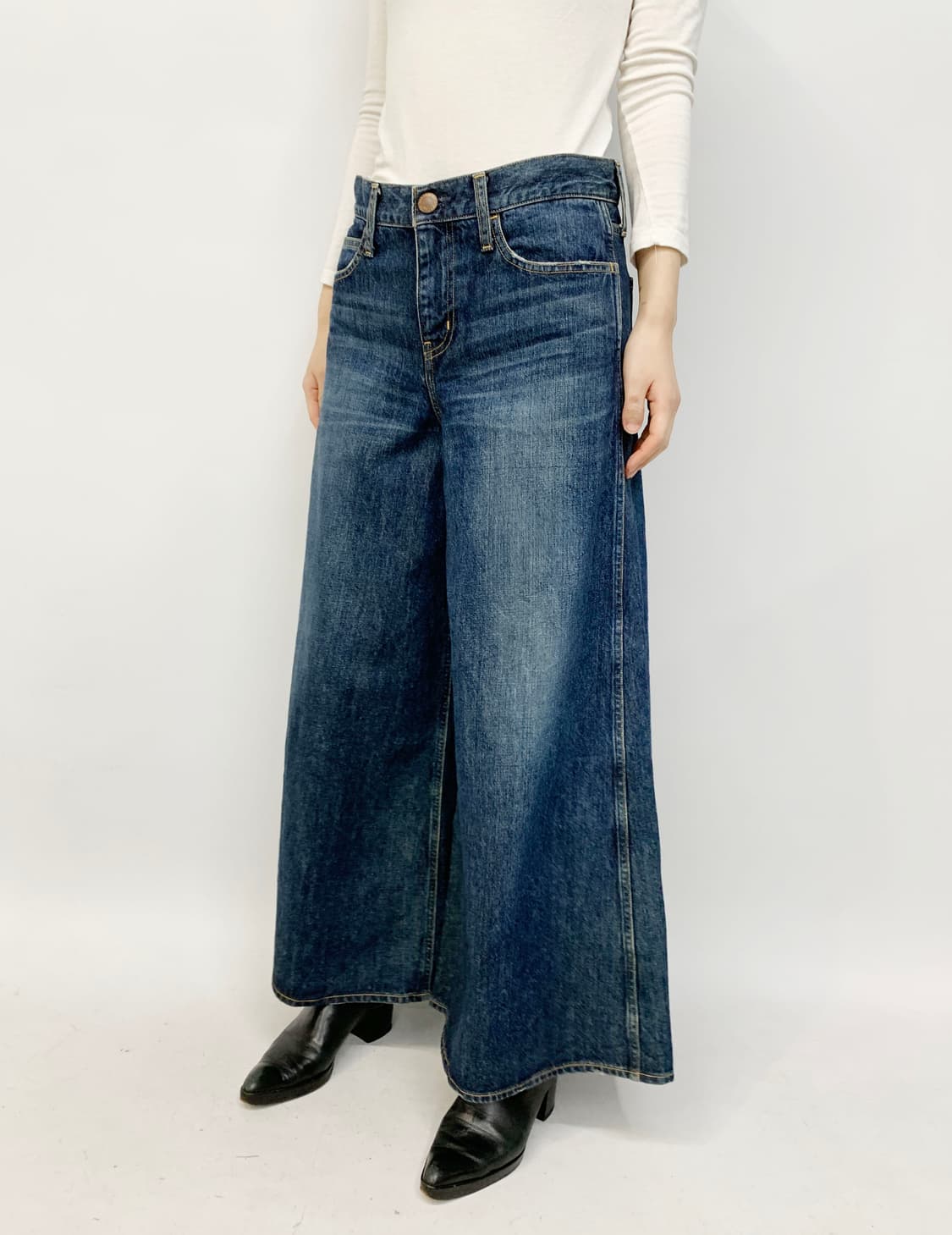 레드 카드 와이드 데님 팬츠 상품이미지2