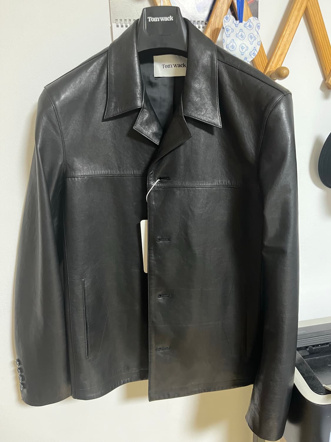 VEGETABLE TANNED LAMB LEATHER JACKET_ BL 상품이미지2