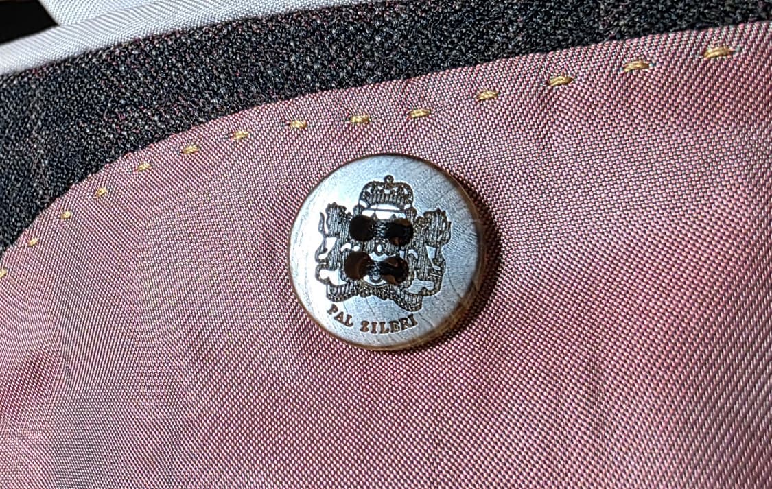 명품 팔 질레리(Pal Zileri) 100% 울 체크 블레이저 자켓 상품이미지6