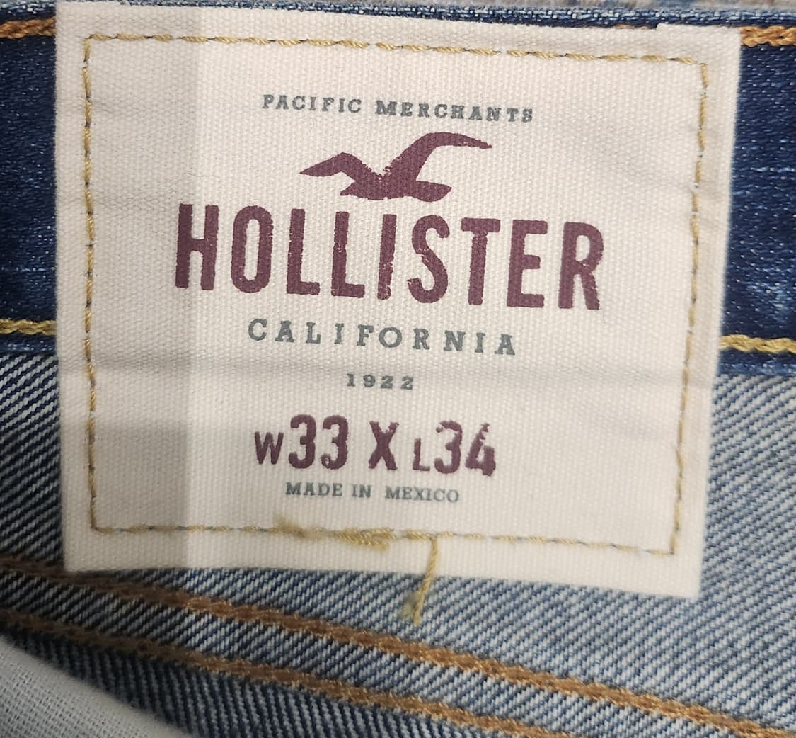 홀리스터 데미지 단추 플라이 데님팬츠 33X34 사이즈 상품이미지5