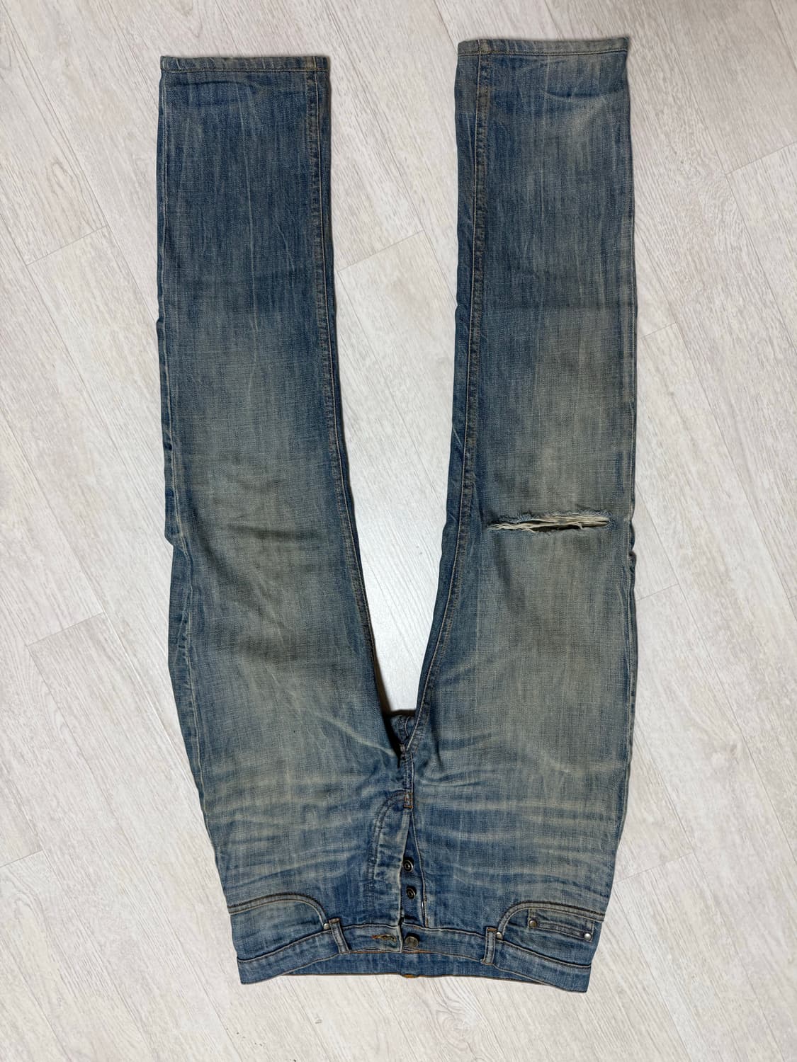 [44] Maison Margiela crush denim pants 상품이미지2