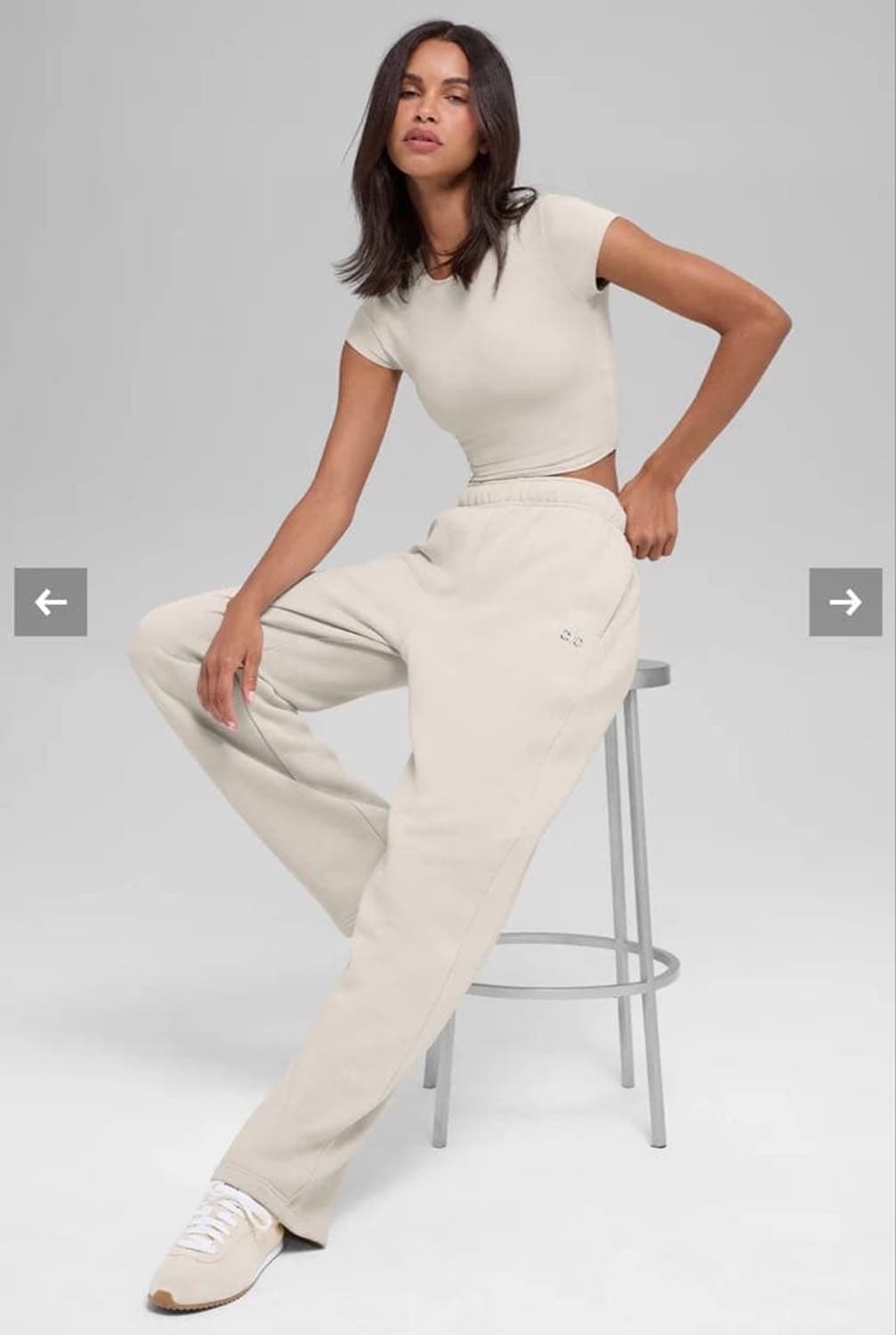 알로요가 아콜레이드 스트레이트 팬츠 bone color S 상품이미지2