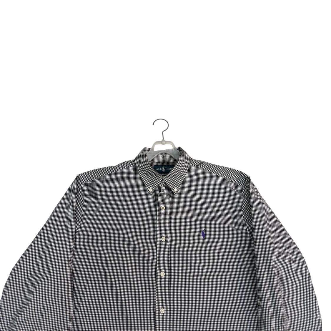 폴로 랄프로렌 블랙 깅엄 체크 셔츠 상품이미지2