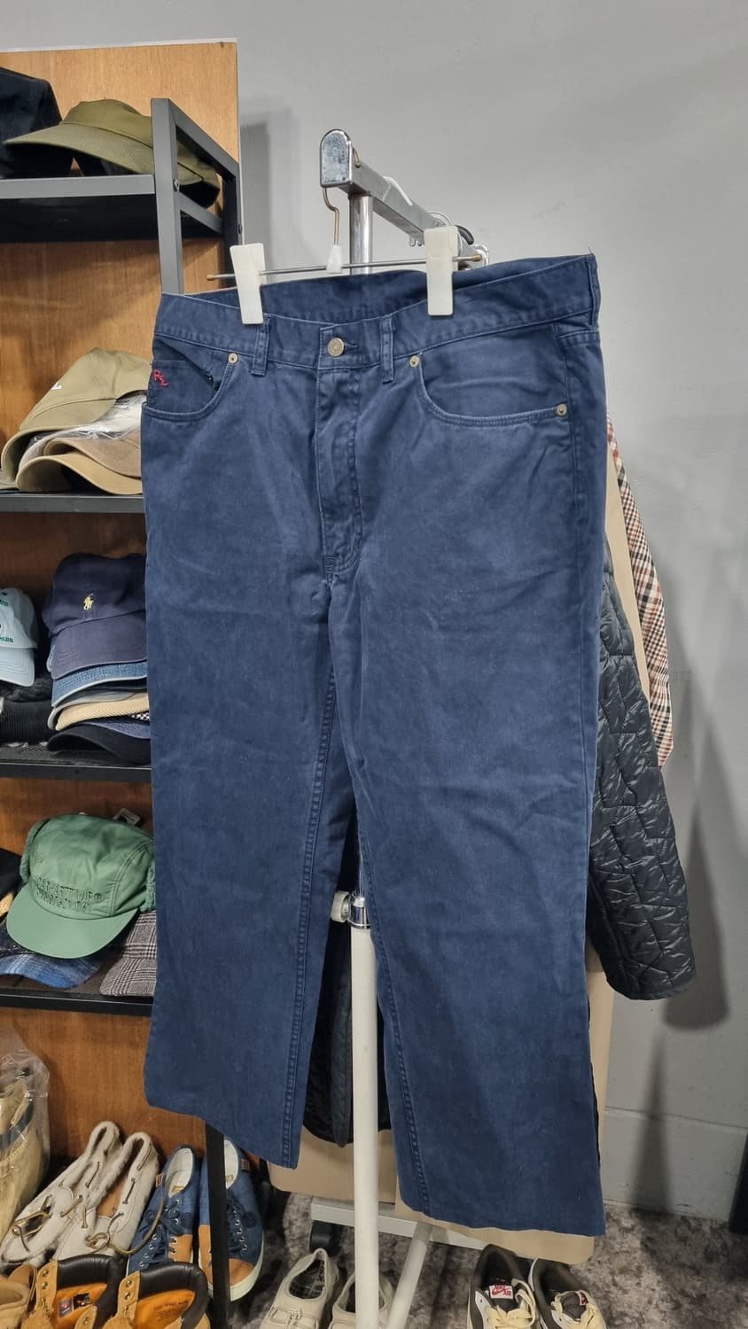 폴로 워싱 코튼팬츠 35사이즈(허리단면46) 기장96 상품이미지1