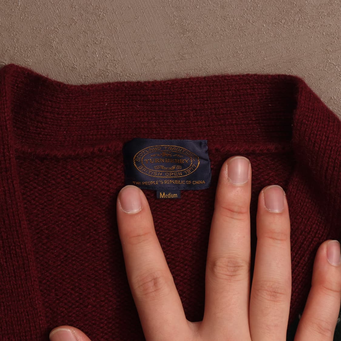 빈티지 스코틀랜드 울 아가일 가디건 A1770 상품이미지3