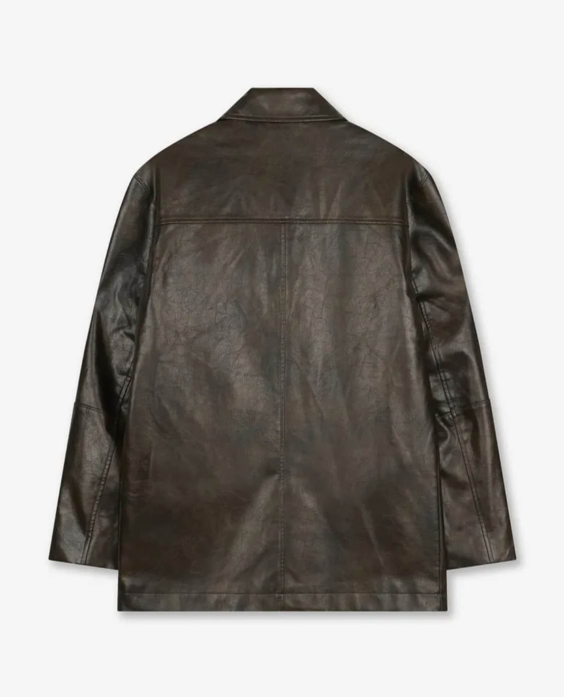beslow washed leather car coat brown m 상품이미지2