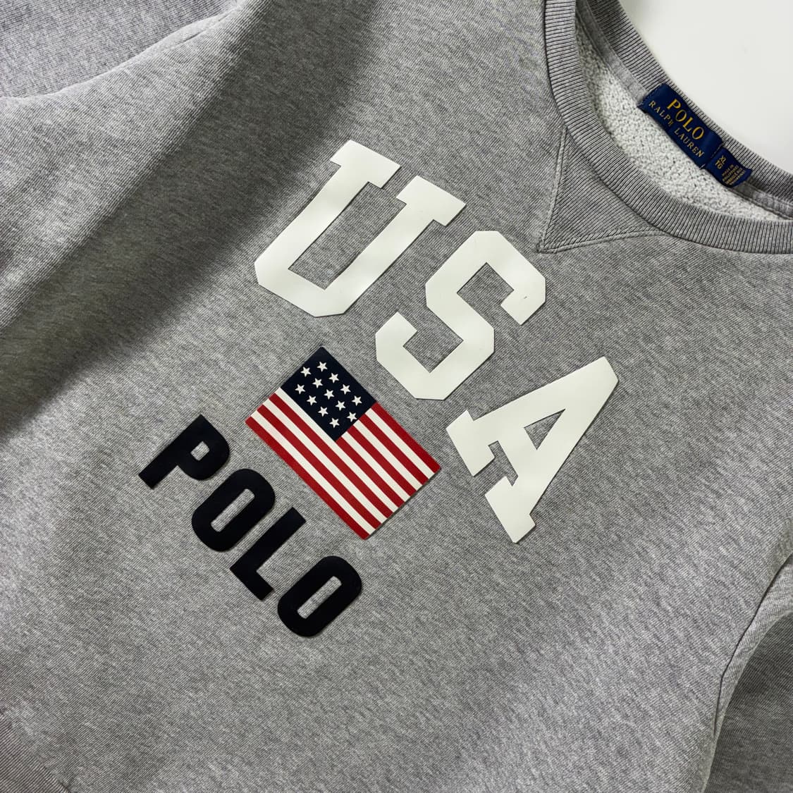 Polo  폴로 랄프로렌 90,s usa 성조기 스펠아웃 맨투맨  상품이미지3