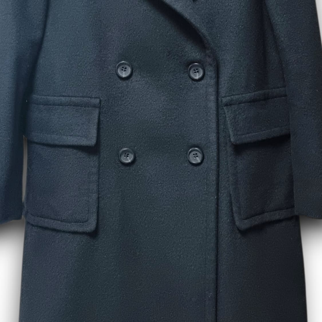 폴앤조 여성 블랙 더블코트 M(66) 상품이미지6