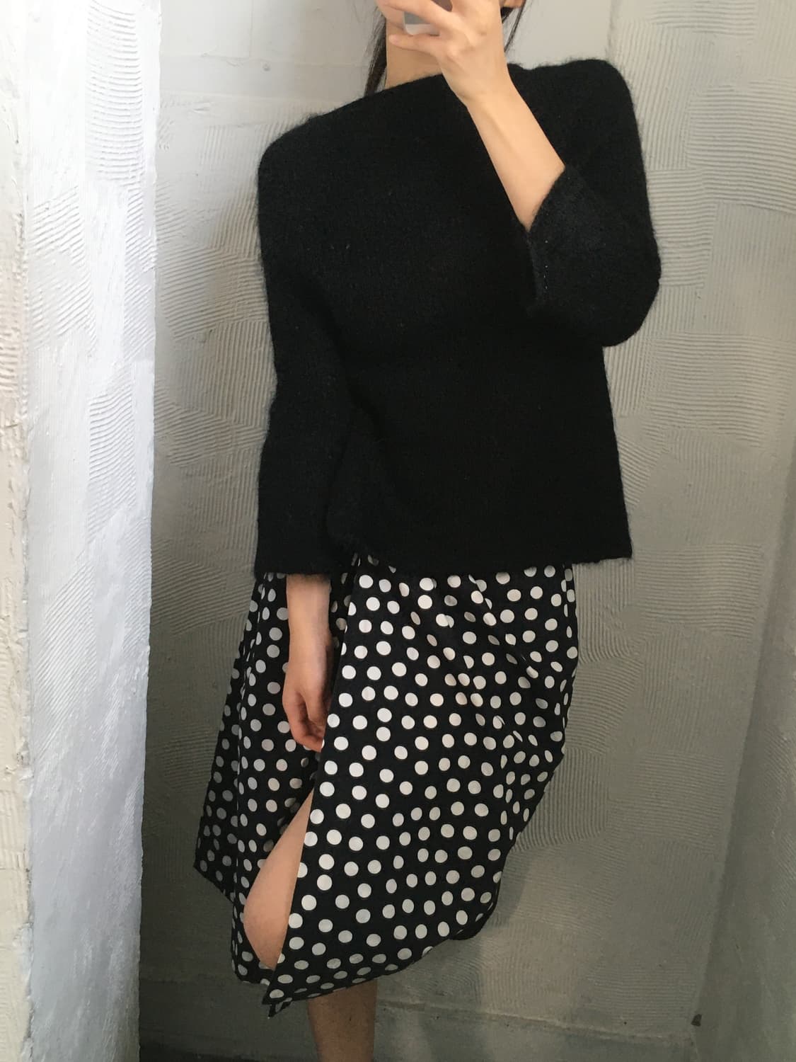 Junya Watanabe 준야 와타나베 꼼데가르송 블랙 니트 탑 상품이미지3