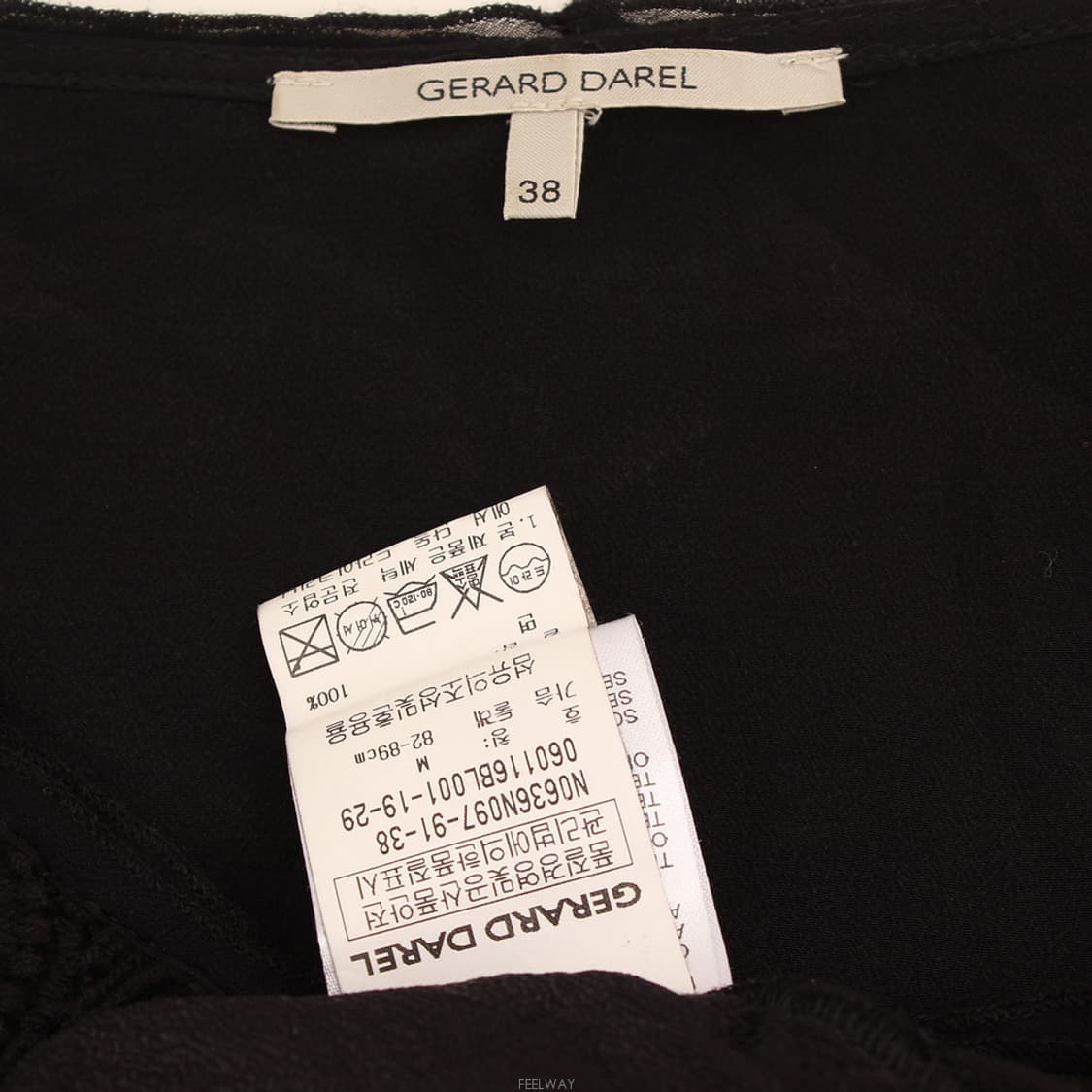 제라르 다렐 블랙 레이스 블라우스 55반 상품이미지4