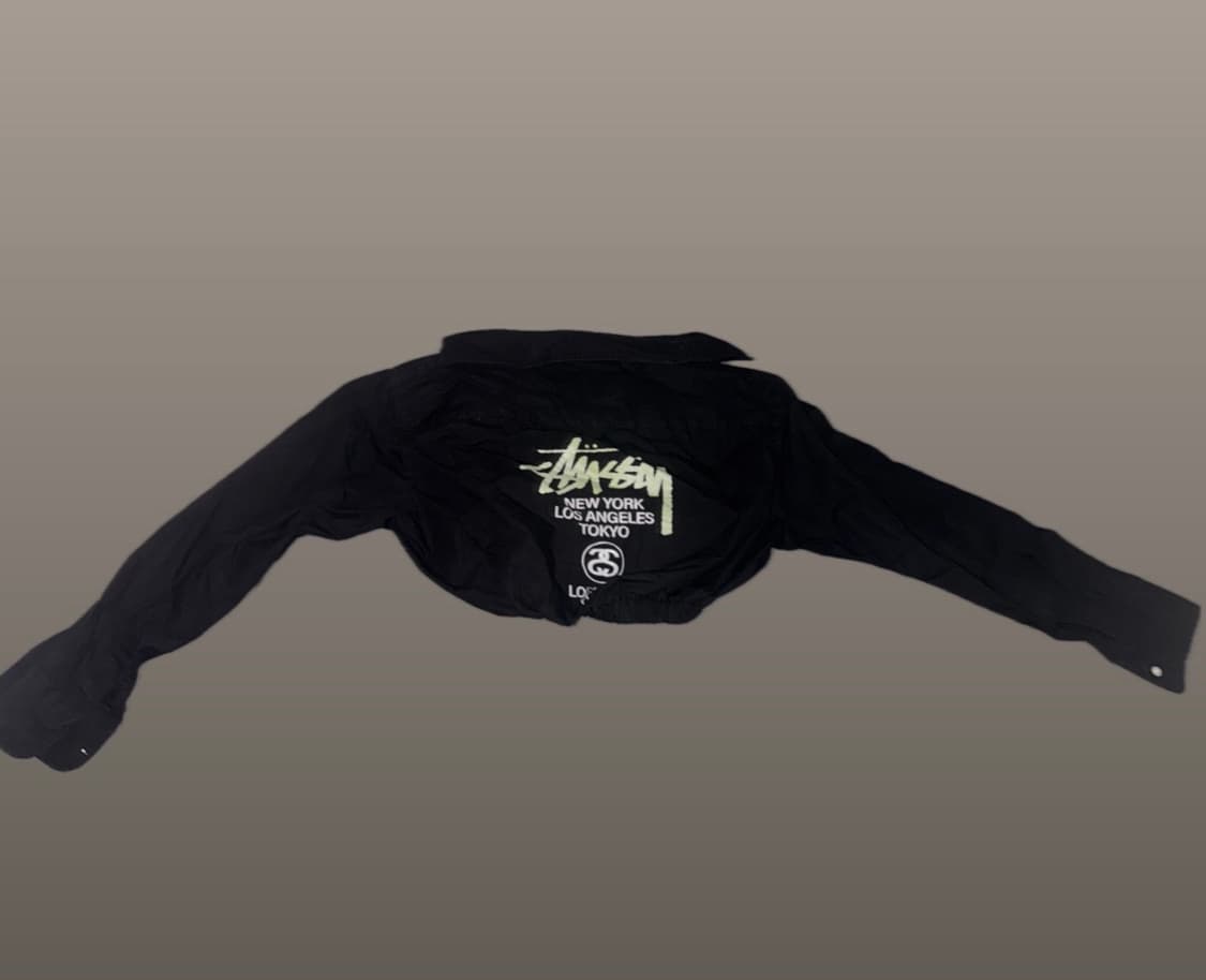 Stussy black crop shirt 상품이미지2