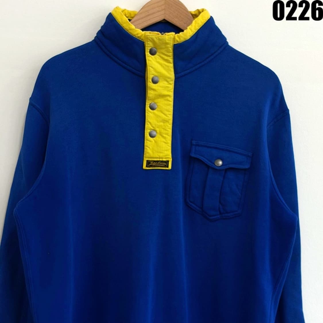 폴로 랄프로렌 하프버튼 배색 스웨트셔츠 L 0226 상품이미지2