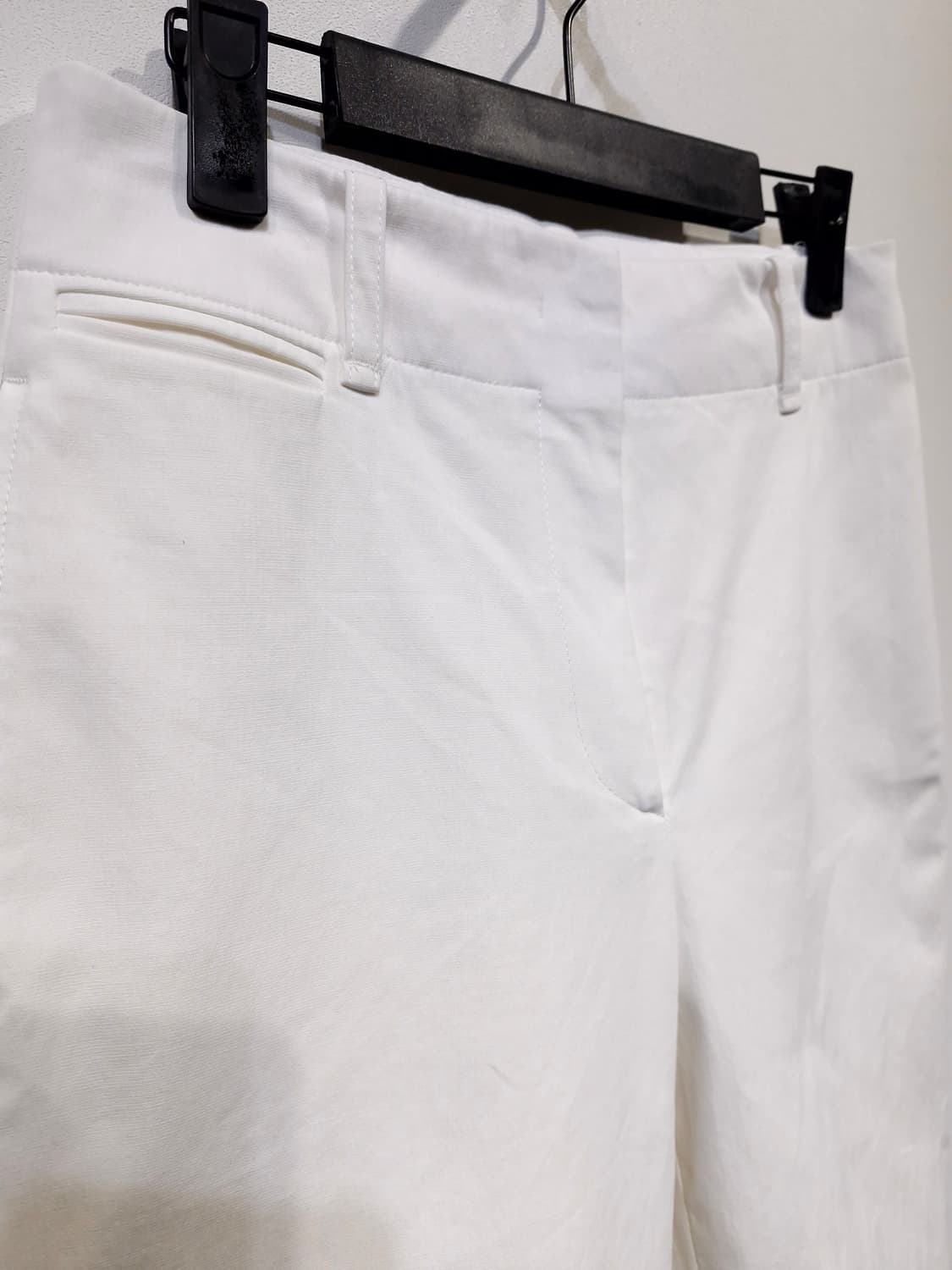 더캐시미어 여성 코튼 팬츠 화이트 상품이미지3