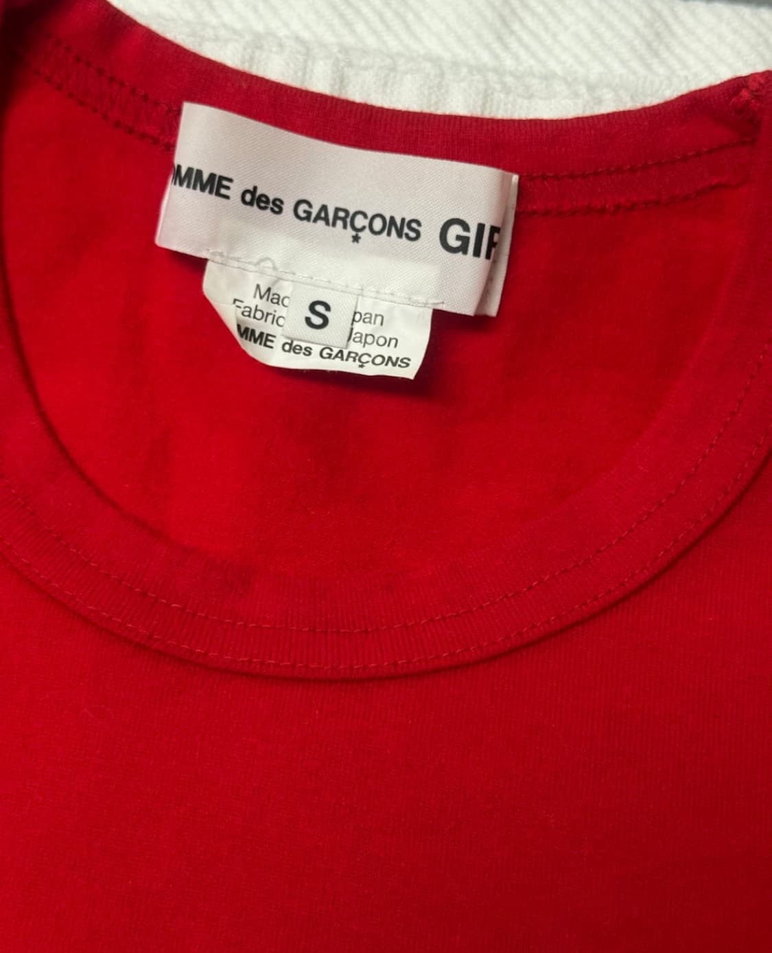 꼼데가르송 걸 리본 반팔 티셔츠(택o) 상품이미지4