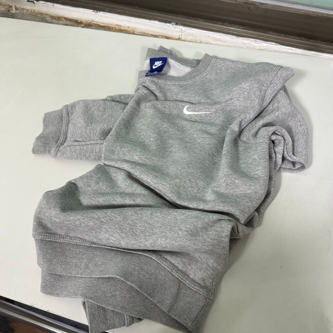 XXL 나이키 USA 그레이 기본로고 코튼 맨투맨 상품이미지2